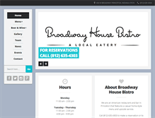 Tablet Screenshot of broadwayhousebistro.com